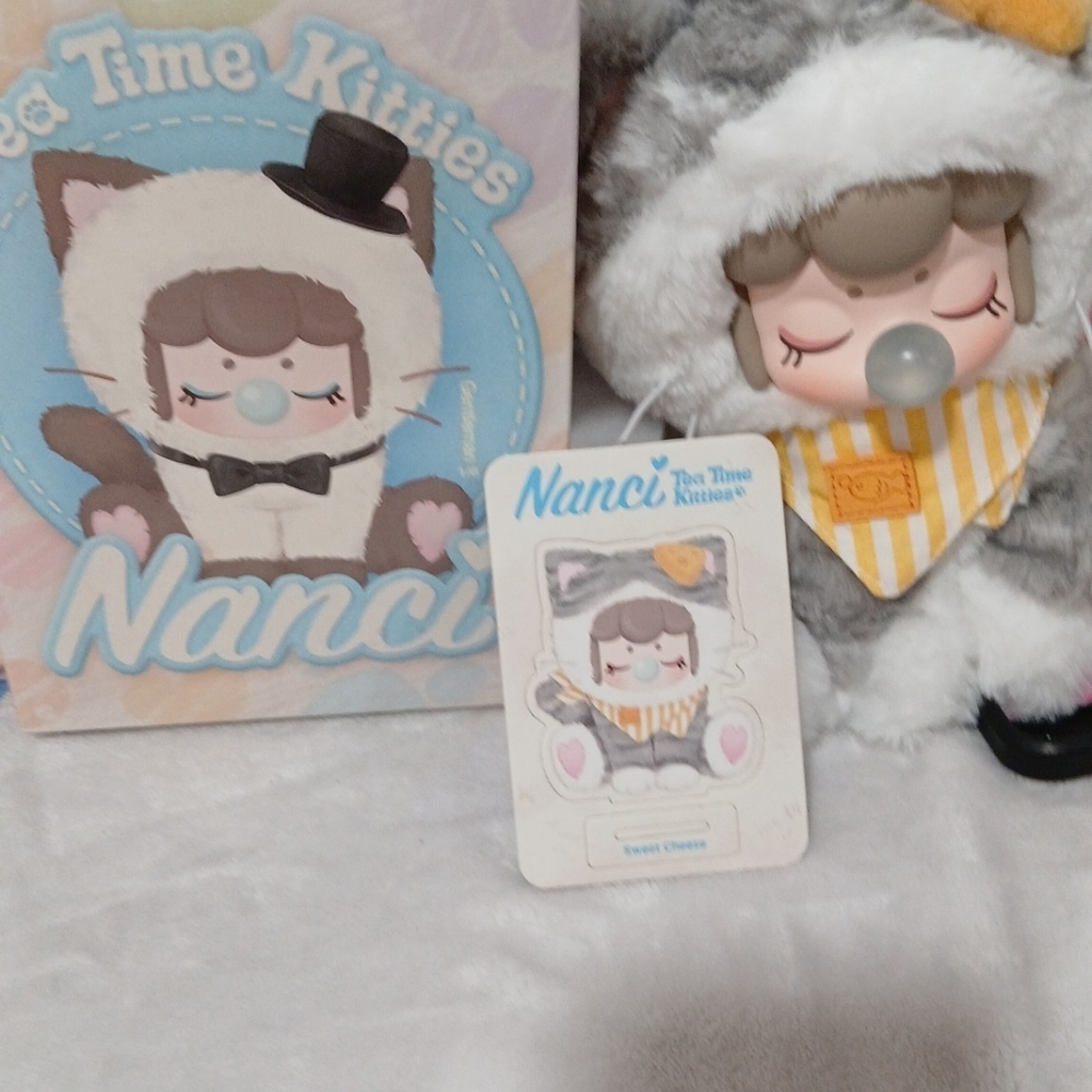 Plush Kitty Doll in Gray and White - Thee Time Kitties